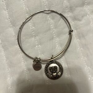 Alex and Ani Silver Claddagh Bangle Bracelet
